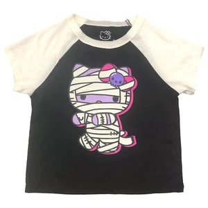 Girls Glow in the Dark Hello Kitty Mummy Halloween T-Shirt Tee Shirt - Picture 1 of 2