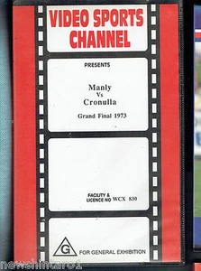 #ZZ. CINTA DE VIDEO VHS LIGA RUGBY - 1973 MANLY V CRONULLA GRAN FINAL DESTACADOS - Imagen 1 de 2