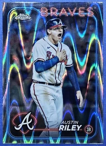 2024 Topps Chrome RayWave Refractor #84 Austin Riley Braves - Picture 1 of 3