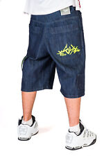 Bermuda BLUESKIN jeans baggy THEBLUESKIN skate rap hip hop bss32