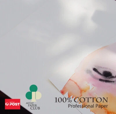 Professional Watercolour Paper, 20 Sheets Leyton 100% Cotton 300GSM 27 X 19.5 cm - image 1 of 4