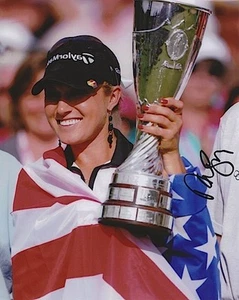NATALIE GULBIS Signed "SEXY SMILE" LPGA 8x10 PHOTO COA - Picture 1 of 1
