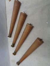 4 vintage Danish modern table legs 1960 1962 used as is replacement 10 inch
