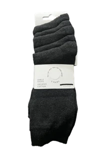 John Lewis Mens Ankle Socks Grey 9-11 Organic Cotton - Picture 1 of 2