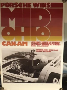 AWESOME Porsche poster Donahue wins Mid Ohio 917, 1973 - Picture 1 of 4
