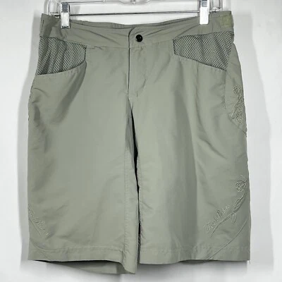 Fox Racing Sierra Cycling Shorts M Lined Padded Sage Fox Riders Embroidered - Image 1 of 4