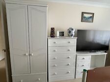 White Alston Freestanding  Wardrobe, used. 