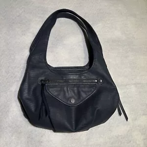 SIMPLY VERA Wang BLACK Sidekick Satchel Shoulder Bag Purse Hobo Pleated - Picture 1 of 11