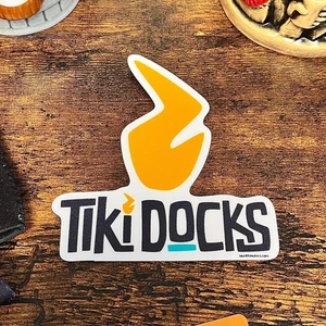 Tiki Taschenlampe Vinyl Strand Aufkleber Tropisch Tiki Laptop Autoaufkleber - Bild 1 von 2