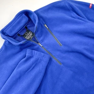 SCOTTeVEST Herren XL X-Large Fleece 1/2 Zip Pullover Taschen EDC Blau Travel TEC - Bild 1 von 10