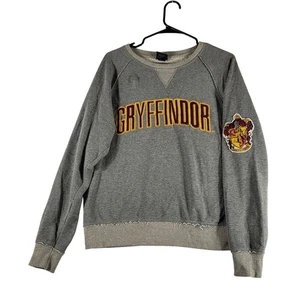 Harry Potter Gryffindor Sweatshirt Gray Universal Studios size Medium - Picture 1 of 9