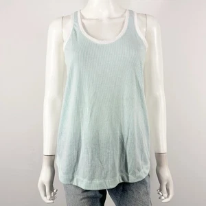 Haus of Grey Heather Grey Blue BLAIR Tank Top Size S Casual Fitness Athletic NEW - Picture 1 of 11