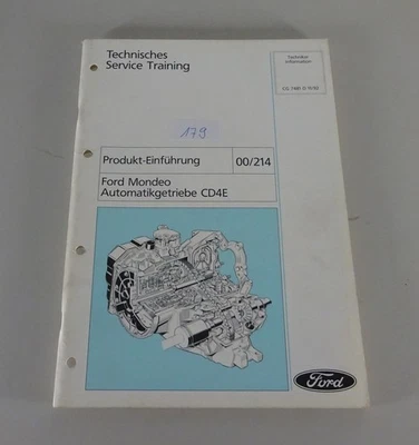 Tecnico Informazioni Training Introduzione Ford Mondeo Cambio Automatico CD4E - Immagine 1 di 4