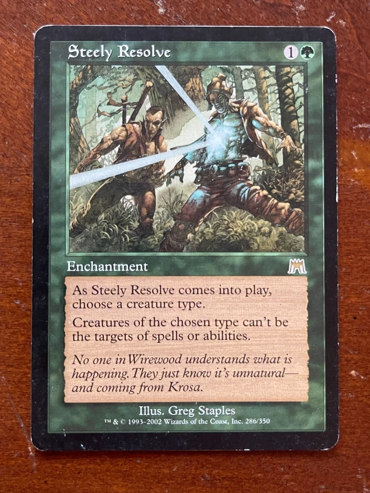 MTG Magic The Gathering Steely Resolve Onslaught Regular MP - Image 1 of 1