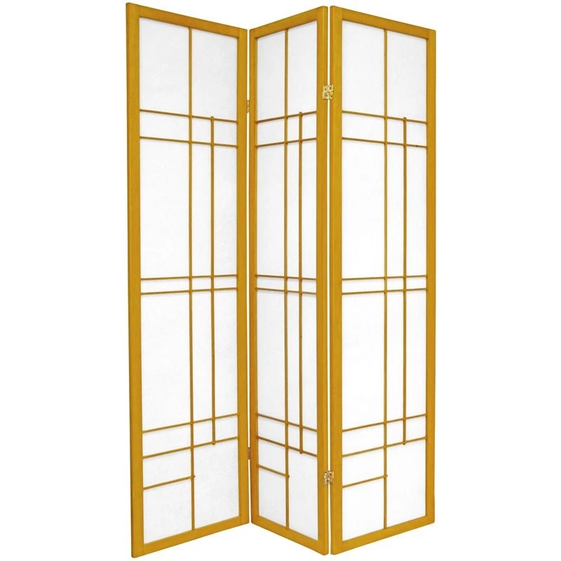 6 ft. Tall Eudes Shoji Screen - Honey - 3 Panels - Image 1 of 1