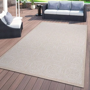 Rugshop Outdoor Rug Transitional Floral Circles Indoor Outdoor Carpet Patio Rugs - Picture 1 of 33