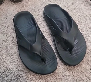 OOfos OOriginal Unisex Recupero Slides Sandali Infradito Uomo Taglia 10 W12 Nero - Foto 1 di 7