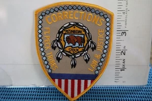 tribal indian police patch CORRECTIONS FORT PECK TRIBES SIOUX MONTANA - Picture 1 of 1