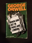 Down and Out in Paris and London by George Orwell 1961 Paperback Book