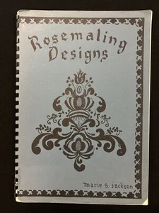 ROSEMALING DESIGNS Marie S. Jackson Scandinavian folk painting 1954 - Imagen 1 de 4