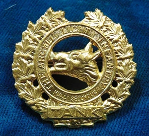 CANADA Canadian Armed Forces Argyll Light Infantry TANK metal cap badge C - Imagen 1 de 2