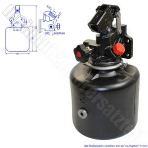 CHAPEL Handpumpe Hydraulikpumpe PE 2 / 4L z.B. für Kipperanhänger etc. - Bild 1 von 5