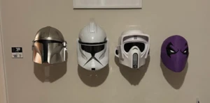 Football, Cosplay, Motorcyle helmet wall hanger. display holder, mount MODULAR! - Picture 1 of 4