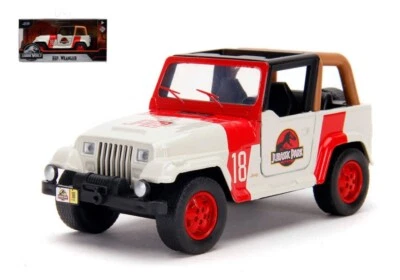 MODELLINO AUTO STATICO JADA TOYS JEEP WRANGLER JURASSIC PARK SCALA 1/32 - Immagine 1 di 4