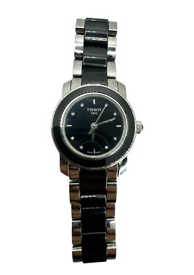 Tissot T-Trend 28mm Steel Ceramic Diamond Ladies Quartz Watch T064210A - Image 1 of 4