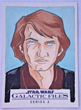 2013 Star Wars Galactic Files S2 Anakin Skywalker Sketch Card by Chris West