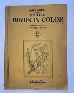2 Vintage J. Gould Colorful Bird Prints With Original Folder - Picture 1 of 7