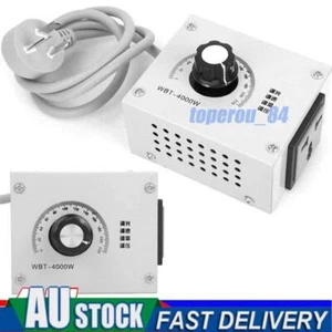 1/2/3X 220V 4000W AC Motor Fan Speed Controller SCR Voltage Regulator AU Plug - Picture 1 of 7