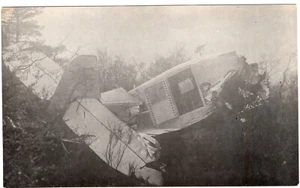 DR AK Absturz Lufthansa Junkers D-2.. Echtfotokarte ca. 1930/40er Jahre - Picture 1 of 2