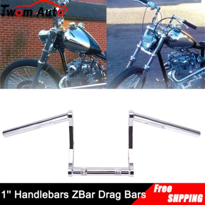 Manillar elevador Z-Bars Ape 1" para Honda Shadow VT700 750 1100 VTX 1300 VTX 1800 Foto 1 de 4