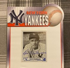 Signed 1983 TCMA 1945 Play Ball #10 - Tuck Stainback - Yankees autograph auto
