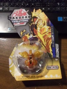BAKUGAN~EVOLUTIONS~PLATINUM SERIES~TRUE METAL~DRAGONOID~BATTLE FIGURE~NIP~CARDda - Picture 1 of 3