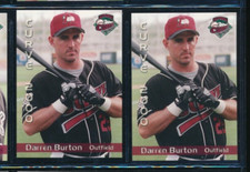 Lot (2) 2000 Grandstand #25 Darren Burton Altoona Curve Player Lot (GF84) SWSW6