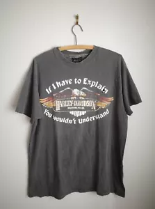 Vintage 1980's Harley Davidson 'If I Have To Explain' T-Shirt Size XL SS EUC - Picture 1 of 4