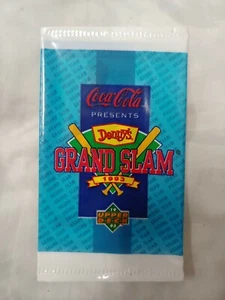 (1) SIN ABRIR ""GRAND SLAM"" COCA COLA DENNYS 1993 PAQUETE DE CARTAS DE BÉISBOL CUBIERTA SUPERIOR - Imagen 1 de 2