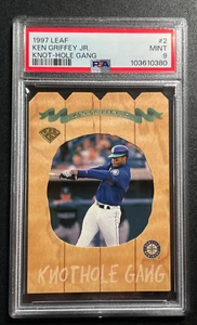 1997 Leaf #2 Ken Griffey, Jr. PSA 9 MINT. Knot Hole Gang. #2397/5000 - Picture 1 of 2