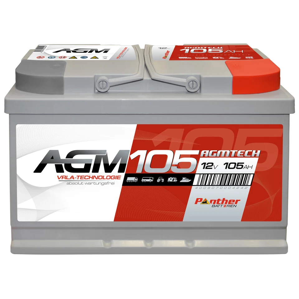 AGM Batterie 12v 105 AH Blei Akku Notstrom solar USV