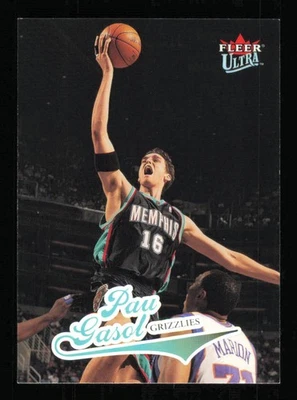 2004-05 Ultra #135 Pau Gasol Salón de la Fama Baloncesto Grizzlies Casi Nuevo-Como Nuevo Foto 1 de 3