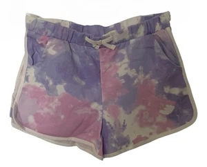 TCP Girls Dolphin Shorts Purple Size 16 Tie Dye Stretch Elastic Waist Pockets - Picture 1 of 12