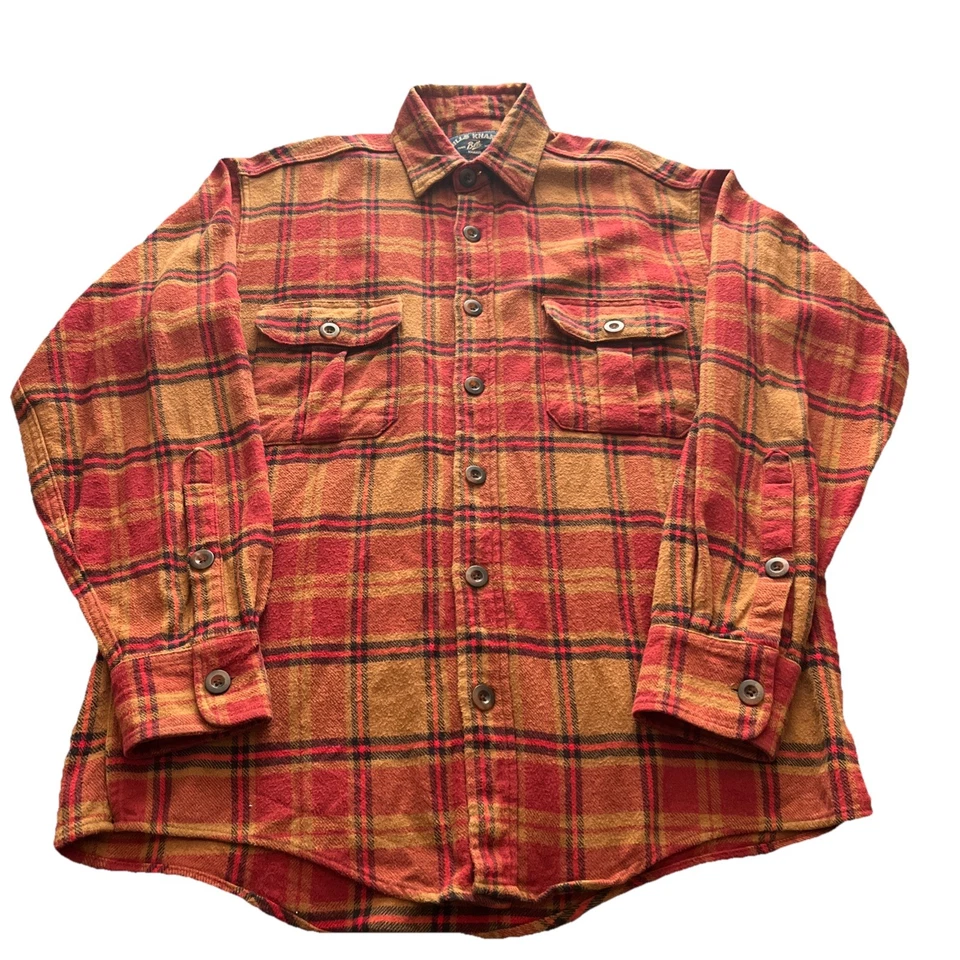 Bills Caquis Franela Algodón Bolsillos a Cuadros Talla M Otoño Colores Abotonados Unisex Foto 1 de 4