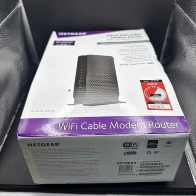Netgear C3700 WiFi Cable Modem Router - Image 1 of 4