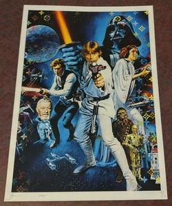 DEATH NYC ltd ed signed Graffiti Street Art Print 45x32cm Star Wars Movie Poster - Bild 1 von 2