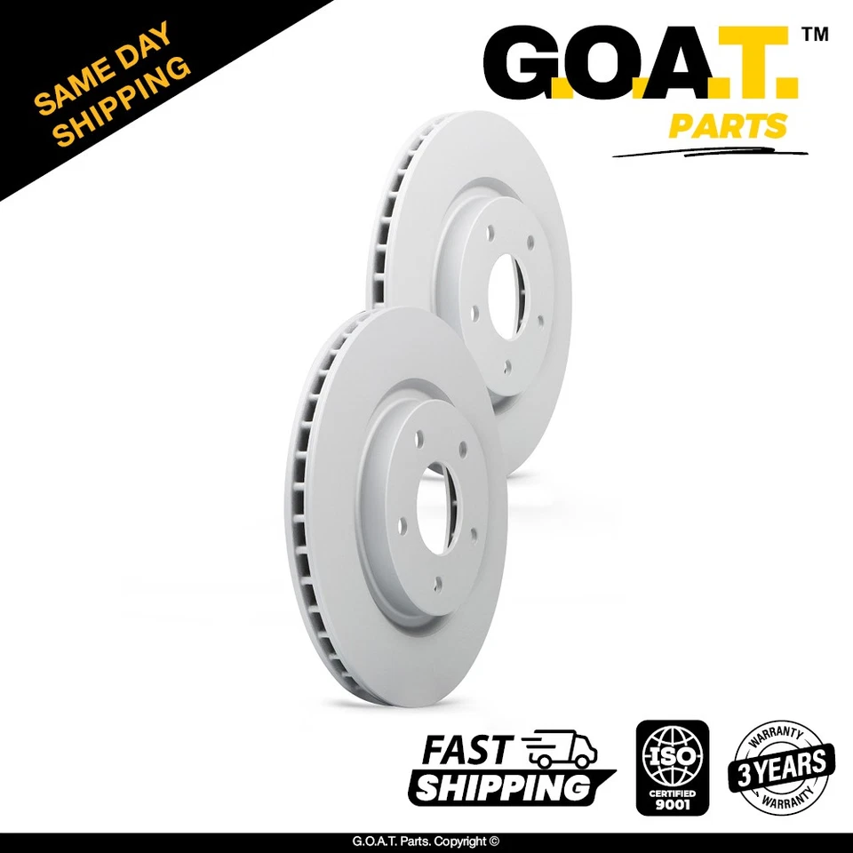 2件装前涂层通风制动盘转子适用于日产Rogue Sport Rogue Leaf — 第 1/1 张图片