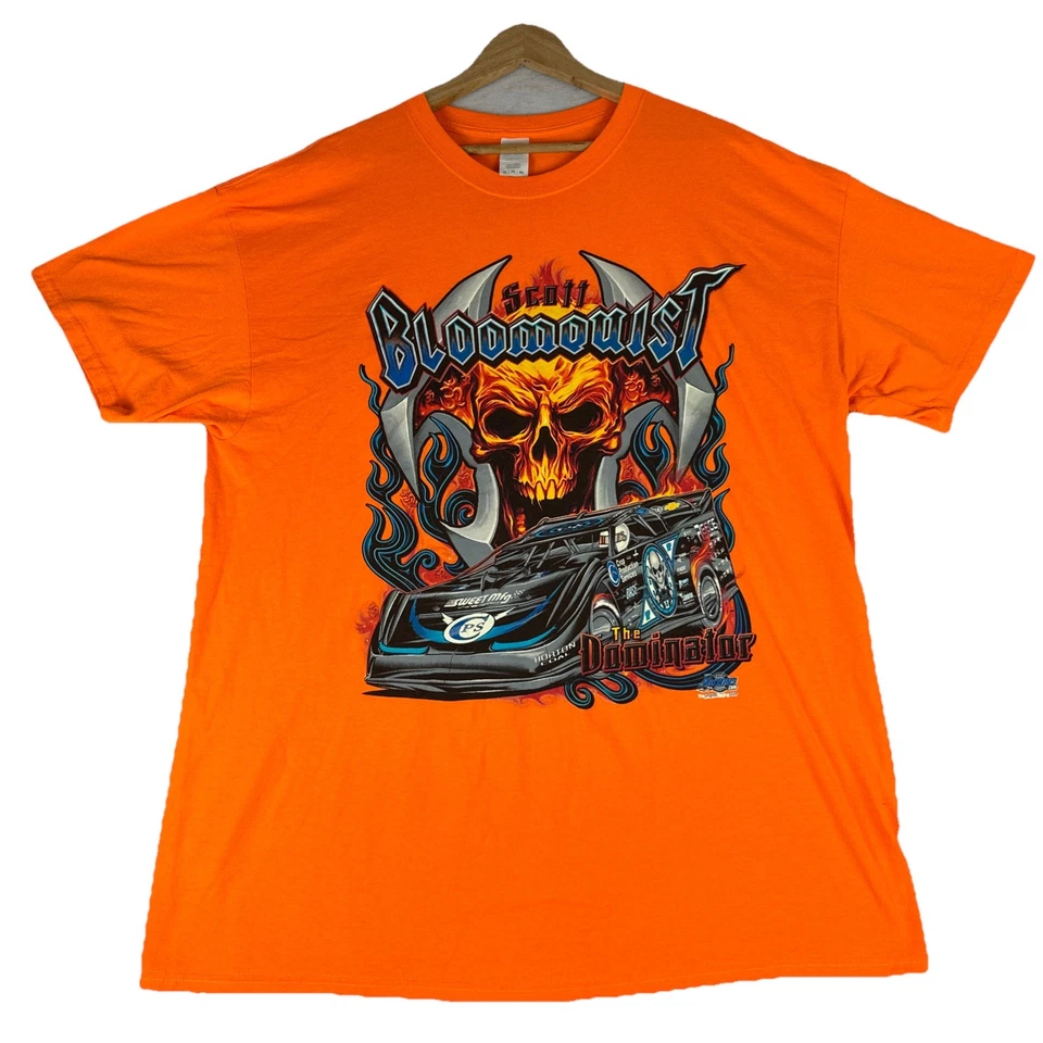 CAMISETA DE CARRERAS DE COLECCIÓN SCOTT BLOOMQUIST DIRT ÚLTIMO MODELO PARA HOMBRE XL Naranja The Dominator Foto 1 de 4