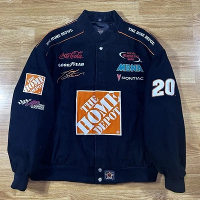 Chaqueta de carreras NASCAR Tony Stewart 20 JH DesignsHome Depot vintage 3XL Foto 1 de 4