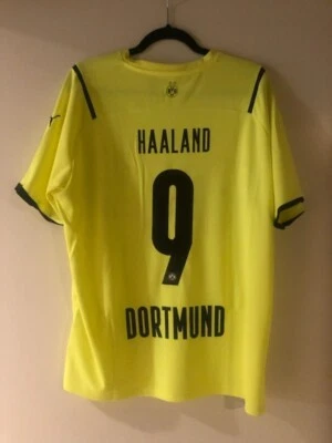 Borussia Dortmund BVB Euro Soccer Jersey Shirt 21/22 Puma NWT XL Haaland #9 - Image 1 of 4
